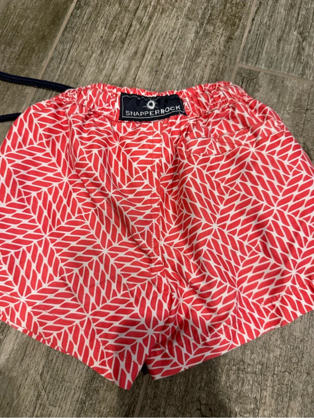 Snapper Rock Toddler Nautical Knots Red Volley Swim Board Shorts - 2T